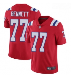 Patriots 77 Michael Bennett Red Alternate Men Stitched Football Vapor Untouchable Limited Jersey