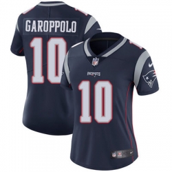 Nike Patriots #10 Jimmy Garoppolo Navy Blue Team Color Womens Stitched NFL Vapor Untouchable Limited Jersey