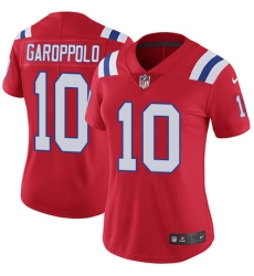 Nike Patriots #10 Jimmy Garoppolo Red Alternate Womens Stitched NFL Vapor Untouchable Limited Jersey