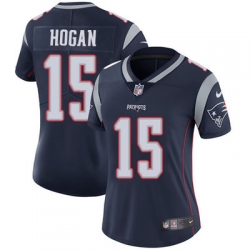 Nike Patriots #15 Chris Hogan Navy Blue Team Color Womens Stitched NFL Vapor Untouchable Limited Jersey