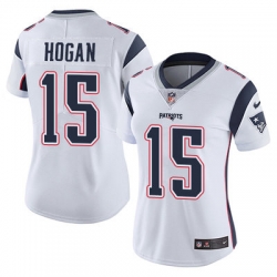 Nike Patriots #15 Chris Hogan White Womens Stitched NFL Vapor Untouchable Limited Jersey