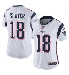 Nike Patriots #18 Matt Slater White Womens Stitched NFL Vapor Untouchable Limited Jersey