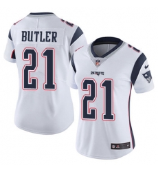 Nike Patriots #21 Malcolm Butler White Womens Stitched NFL Vapor Untouchable Limited Jersey