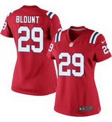 Nike Patriots #29 LeGarrette Blount Red Alternate Womens Stitched NFL Elite Jersey