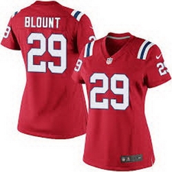 Nike Patriots #29 LeGarrette Blount Red Alternate Womens Stitched NFL Elite Jersey