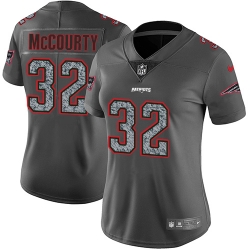 Nike Patriots #32 Devin McCourty Gray Static Womens NFL Vapor Untouchable Game Jersey