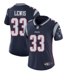 Nike Patriots #33 Dion Lewis Navy Blue Team Color Womens Stitched NFL Vapor Untouchable Limited Jersey