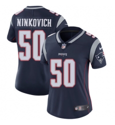Nike Patriots #50 Rob Ninkovich Navy Blue Team Color Womens Stitched NFL Vapor Untouchable Limited Jersey