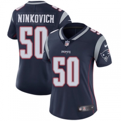 Nike Patriots #50 Rob Ninkovich Navy Blue Team Color Womens Stitched NFL Vapor Untouchable Limited Jersey