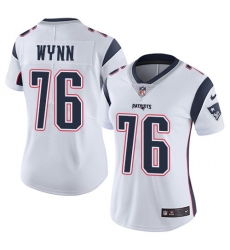 Nike Patriots #76 Isaiah Wynn White Womens Stitched NFL Vapor Untouchable Limited Jersey