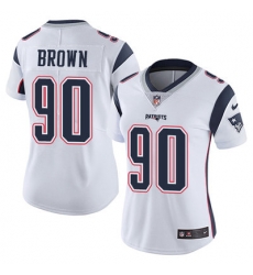 Nike Patriots #90 Malcom Brown White Womens Stitched NFL Vapor Untouchable Limited Jersey