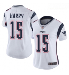 Patriots #15 N 27Keal Harry White Women Stitched Football Vapor Untouchable Limited Jersey