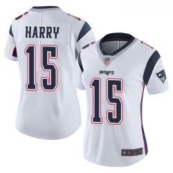 Patriots #15 N 27Keal Harry White Women Stitched Football Vapor Untouchable Limited Jersey