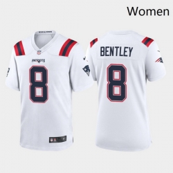 Women New England Patriots 8 Ja 27Whaun Bentley White 2021 Limited Jersey