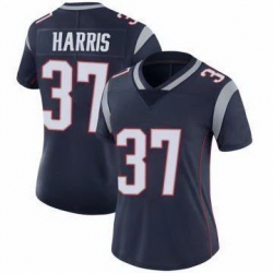 Women New England Patriots Damien Harris #37 Blue Vapor Limited Jersey