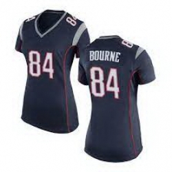 Women New England Patriots Kendrick Bourne #84 Blue Vapor Limited Jersey