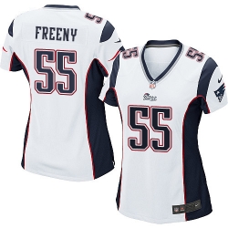 Women Nike New England Patriots #55 Jonathan Freeny White Elite Jersey