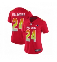Womens Nike New England Patriots 24 Stephon Gilmore Limited Red AFC 2019 Pro Bowl NFL Jersey