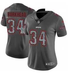 Womens Nike New England Patriots 34 Rex Burkhead Gray Static Vapor Untouchable Limited NFL Jersey