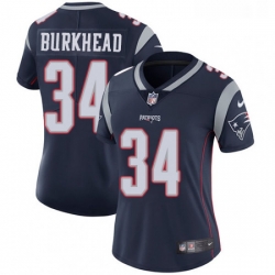 Womens Nike New England Patriots 34 Rex Burkhead Navy Blue Team Color Vapor Untouchable Limited Player NFL Jersey