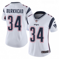 Womens Nike New England Patriots 34 Rex Burkhead White Vapor Untouchable Limited Player NFL Jersey