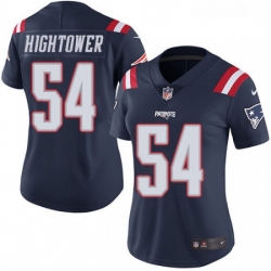 Womens Nike New England Patriots 54 Donta Hightower Limited Navy Blue Rush Vapor Untouchable NFL Jersey