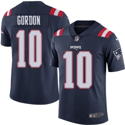 Nike Patriots #10 Josh Gordon Navy Blue Youth Stitched NFL Limited Rush Jersey