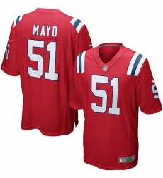 Nike Patriots #51 Jerod Mayo Red Alternate Youth Stitched NFL Elite Jersey