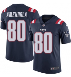Nike Patriots #80 Danny Amendola Navy Blue Youth Stitched NFL Limited Rush Jersey