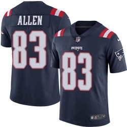 Nike Patriots #83 Dwayne Allen Navy Blue Youth Stitched NFL Limited Rush Jersey