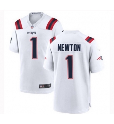 Youth New England Patriots 1 Cam Newton Nike White Vapor Untouchable Limited Player Jersey