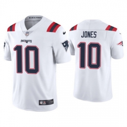 Youth New England Patriots 10 Mac Jones 2021 White Vapor Untouchable Limited Stitched Jersey 