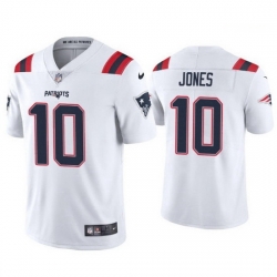 Youth New England Patriots 10 Mac Jones White 2021 Draft Jersey