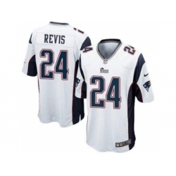 Youth New England Patriots #24 Darrelle Revis White Stitched NFL Jersey
