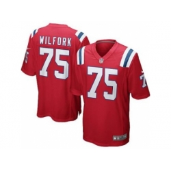 Youth New England Patriots #75 Vince Wilfork Red Alternate Stitched NFL Jersey