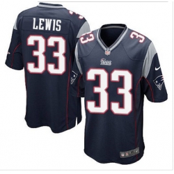 Youth New Patriots #33 Dion Lewis Navy Blue Team Color Stitched NFL Elite Jersey
