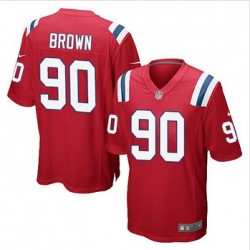 Youth New Patriots #90 Malcom Brown Red Alternate Stitched NFL Elite Jersey