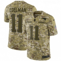 Youth Nike New England Patriots 11 Julian Edelman Limited Camo 2018 Salute to Service NFL Jersey