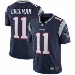 Youth Nike New England Patriots 11 Julian Edelman Navy Blue Team Color Vapor Untouchable Limited Player NFL Jersey