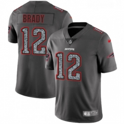 Youth Nike New England Patriots 12 Tom Brady Gray Static Untouchable Limited NFL Jersey