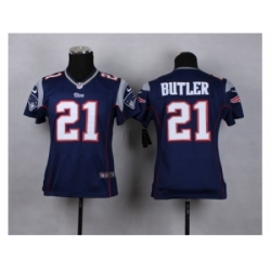 Youth Nike New England Patriots #21 butler blue jerseys