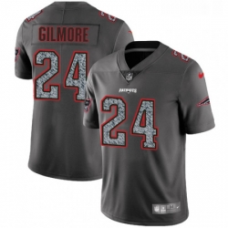 Youth Nike New England Patriots 24 Stephon Gilmore Gray Static Untouchable Limited NFL Jersey