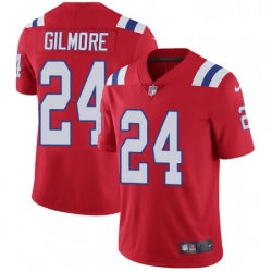 Youth Nike New England Patriots 24 Stephon Gilmore Red Alternate Vapor Untouchable Limited Player NFL Jersey