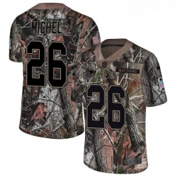 Youth Nike New England Patriots 26 Sony Michel Camo Untouchable Limited NFL Jersey