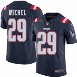 Youth Nike New England Patriots 29 Sony Michel Limited Navy Blue Rush Vapor Untouchable NFL Jersey
