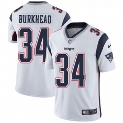 Youth Nike New England Patriots 34 Rex Burkhead White Vapor Untouchable Limited Player NFL Jersey