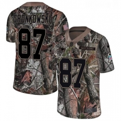 Youth Nike New England Patriots 87 Rob Gronkowski Camo Untouchable Limited NFL Jersey