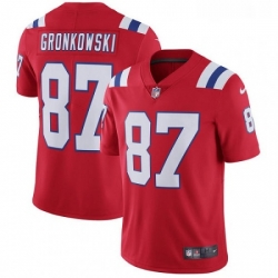 Youth Nike New England Patriots 87 Rob Gronkowski Red Alternate Vapor Untouchable Limited Player NFL Jersey
