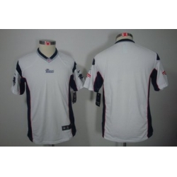 Youth Nike New England Patriots Blank White Color[Youth Limited Jerseys]