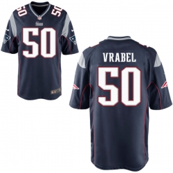 Youth Nike Patroits #50 Mike Vrabel Navy Game Home NFL Jersey